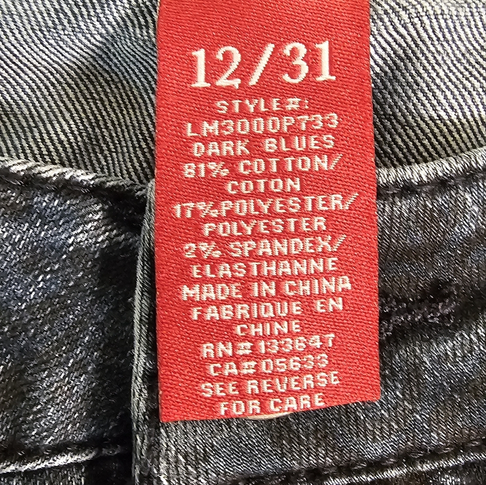 Liverpool Jeans Company Black Patterned Straight Leg Jeans - Picture 8 of 10